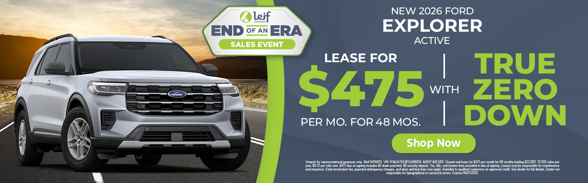 Ford Explorer lease deal