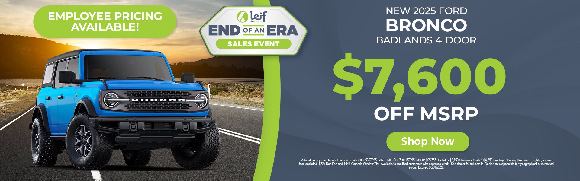Ford Bronco Sport lease deal